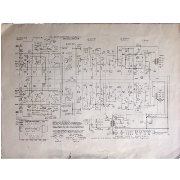 Bell 3DT Circuit Diagram (24 Watt Stereo) 1959