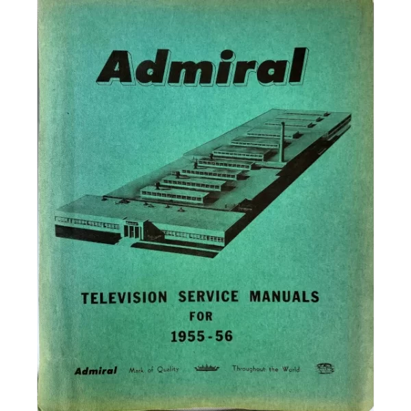 Admiral TV Service Manual 1955-56