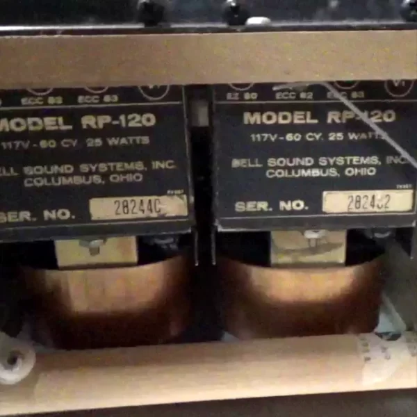 Twin Pre Amplifiers used by Bell T200 series tape decks