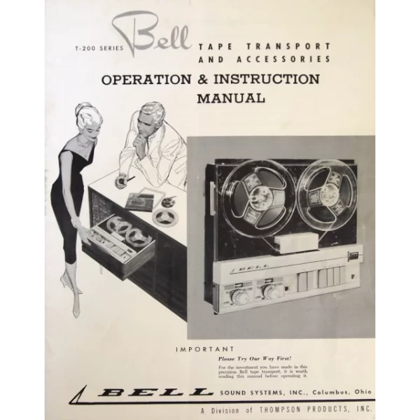 Bell T203 Owners Manual