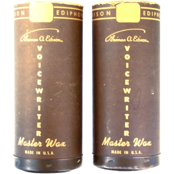 Edison Master Wax Cylinders for Recording