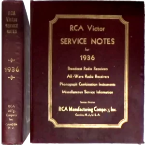 RCA 1936 Service Manual for all audio products.