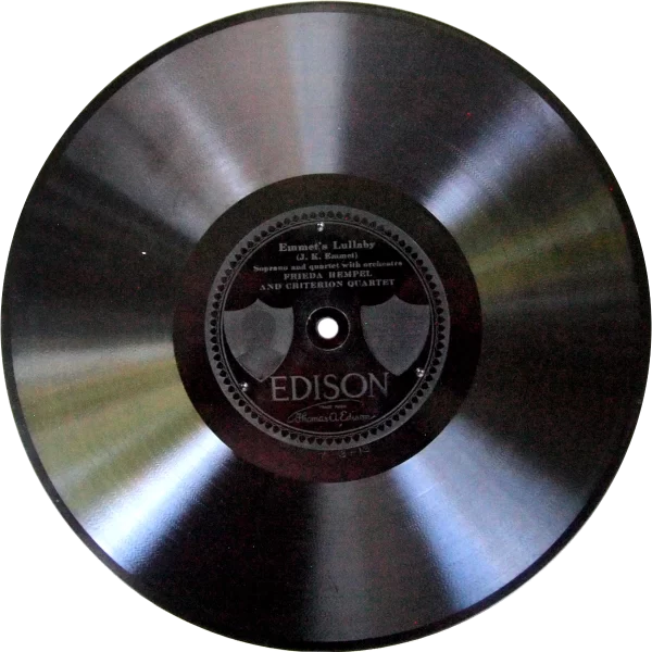 Emmets Lullaby by Frieda Hempel on Edison Diamond Disc 82550