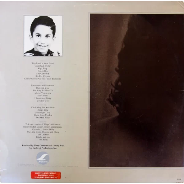 Jim Croce - The Faces I've Been Back Cover - LS900