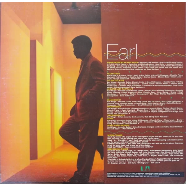 Back cover of Heart String by Earl Klugh